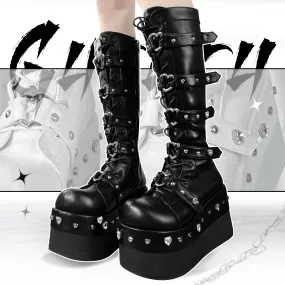 Diamond Y2K Martin Platform Boots