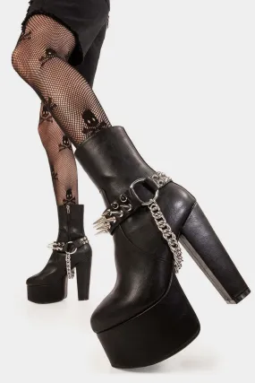 Flashbacks Platform Ankle Boots