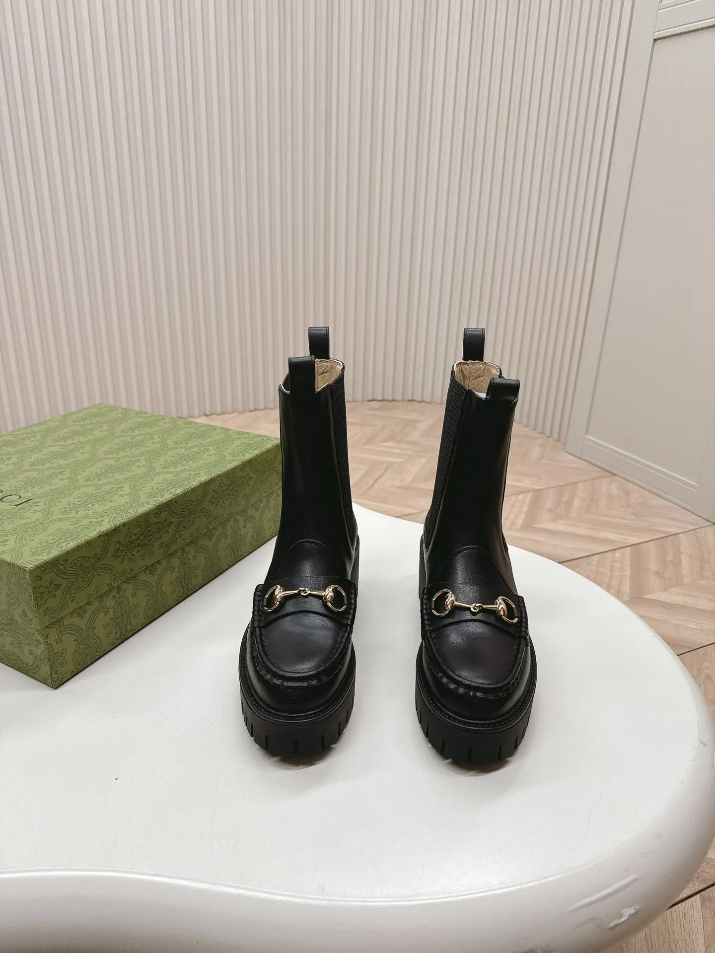 GG MARTIN HORSEBIT BOOTS IN BLACK IMPORTED CALFSKIN