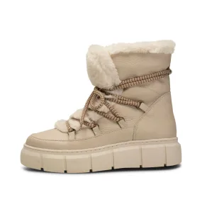 Tove Winterboot Leather - OFF WHITE