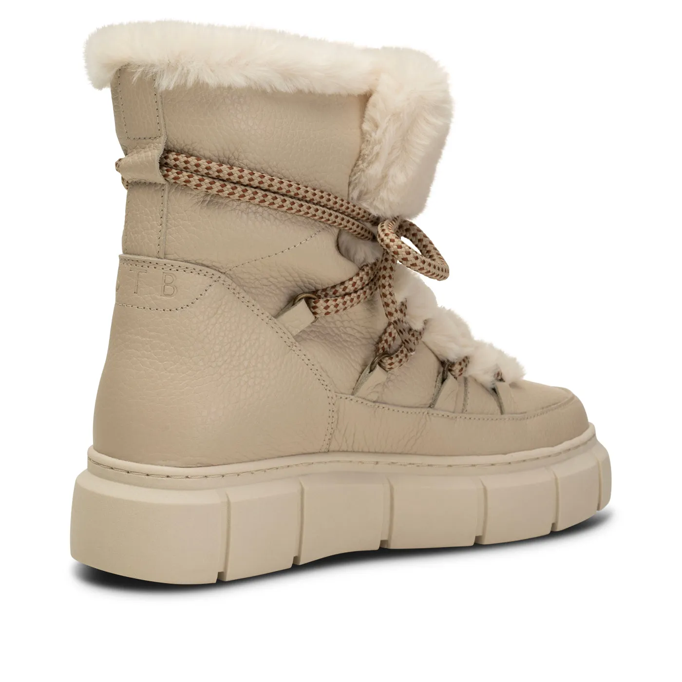 Tove Winterboot Leather - OFF WHITE